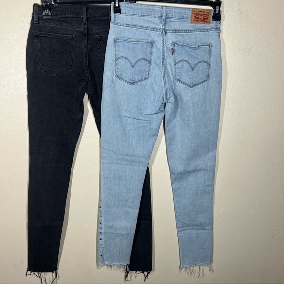 Levi’s Womens Lot of 2 Skinny High Rise Stretch Denim Jeans Size 28 - Picture 13 of 15